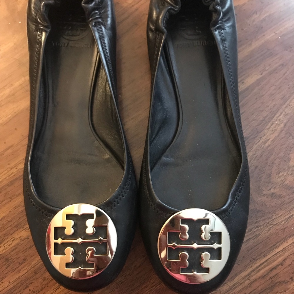 Used Tory Burch Black Flats